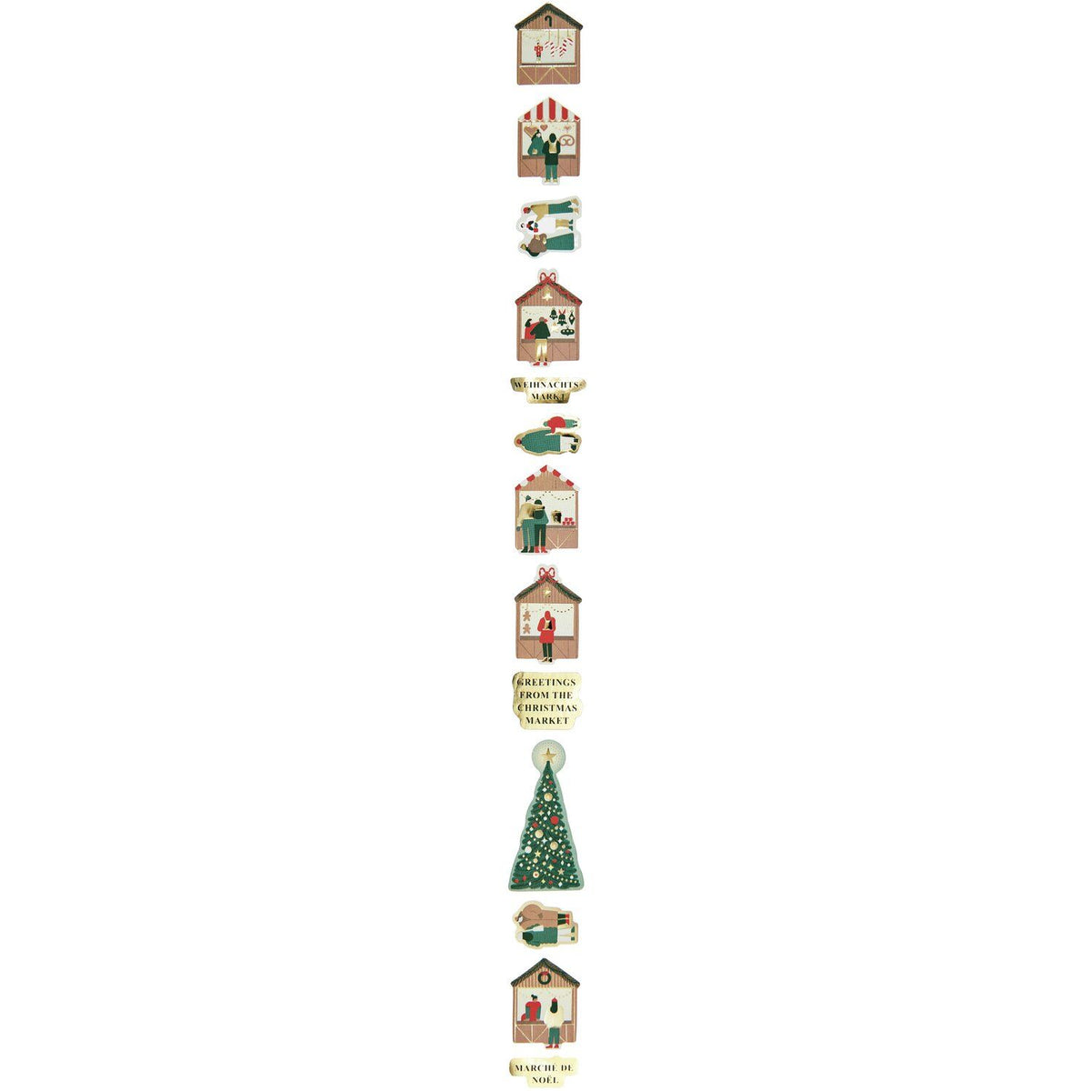 Rico Design Mini-Sticker Weihnachtsmarkt auf der Rolle
120-teilig
