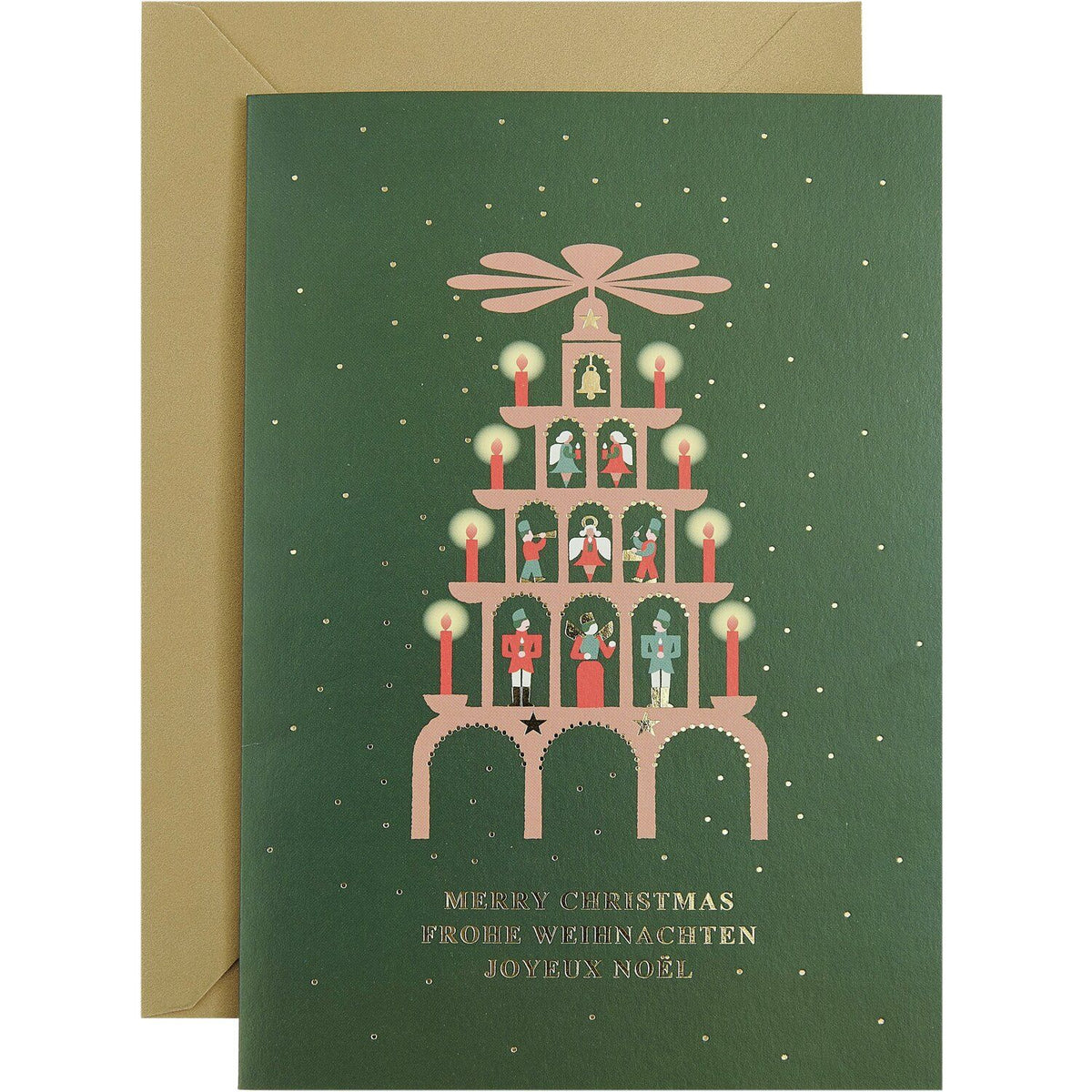 Rico Design KlappkartenSet 8Stk. Weihnachtspyramide A5